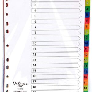 Divider MANILA 1-20 Part color