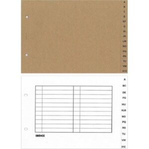 Divider A5 Size Paper A-Z
