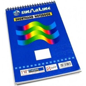 Short Hand Pad A5-70sheet Spiral binding Sinarline