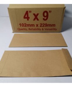 Envelope Brown 4x9 Top Open 80gsm