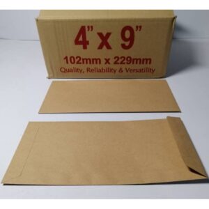 Envelope Brown 4x9 Top Open 80gsm
