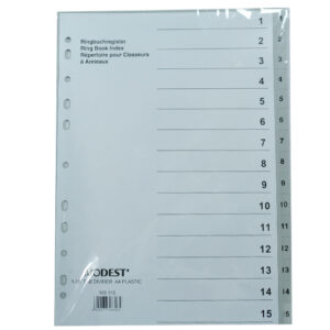 Divider Pvc Grey 1-15 Part Modest