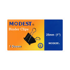 Binder Clip 25mm 12Pc/Pkt