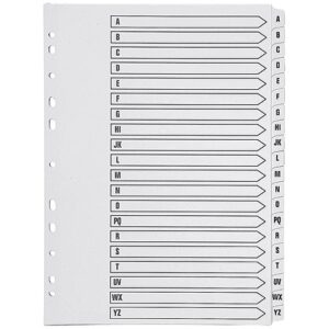 Divider Pvc Grey A-Z Part