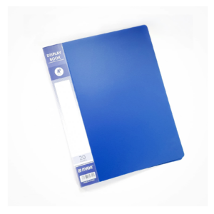 A4 display book folder with clear plastic pockets for document storage and presentation