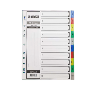 Divider Manilla 1-10 Multicolour - Copy