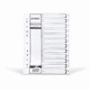 Maxi A4 PVC divider grey index set part 1 to 10 for file organization