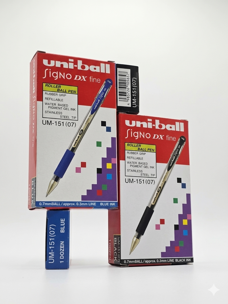 Uni-ball 153 1mm roller pen for smooth office writing in Oman
