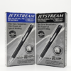 Hybrid ink retractable pen combining smooth gel-like writing with durable ballpoint performance, quick-dry smudge-resistant ink